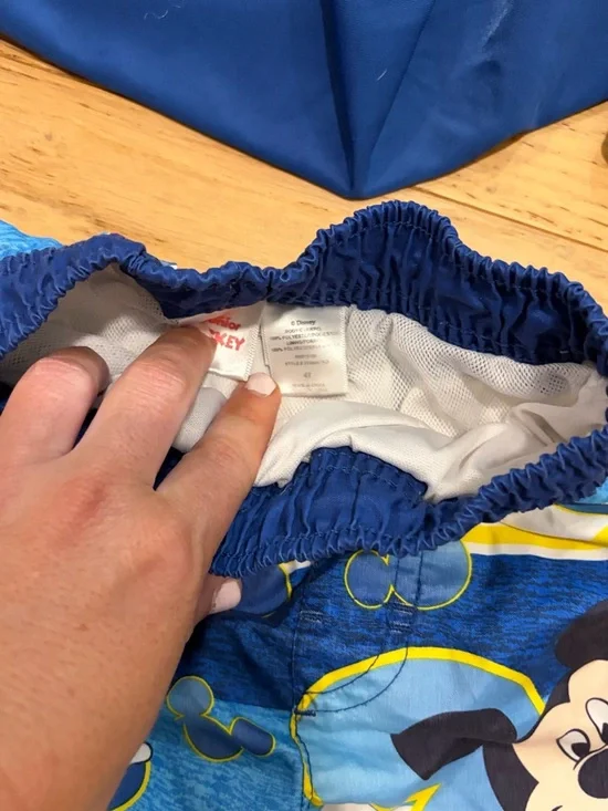 Boys 4T Disney Bundle Mickey Mouse Red & Blue Swim Set / Star Wars Tee - Picture 5 of 8